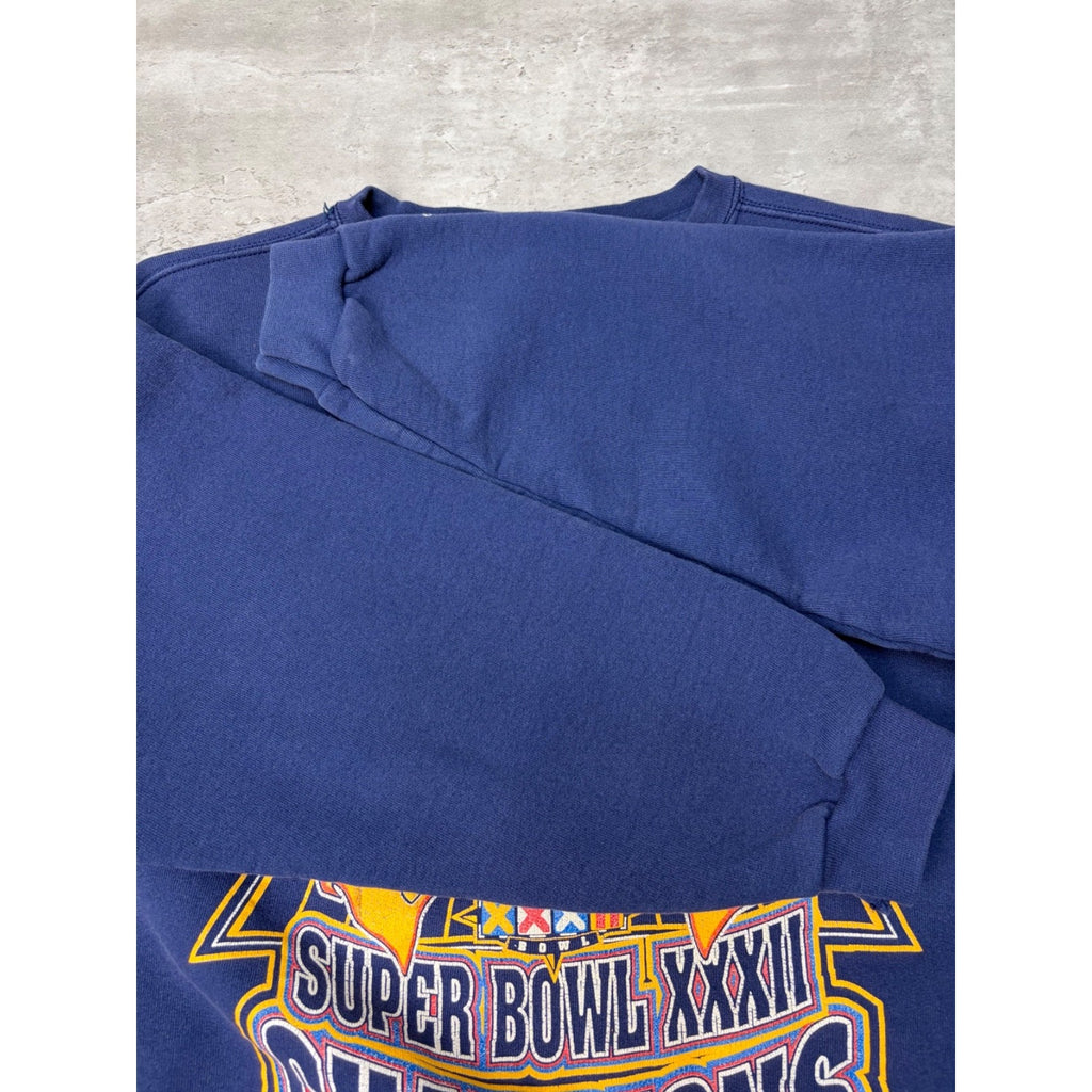 Vintage 1997 Denver Broncos NFL Super Bowl XXXII Sweatshirt Size Large