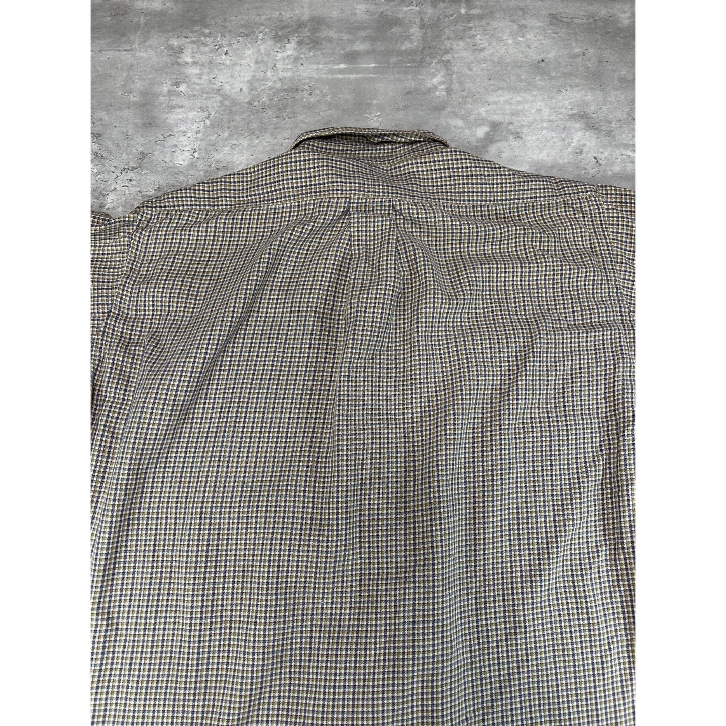 Vintage Polo Ralph Lauren Plaid Print Long Sleeve Button Up Shirt Size XL