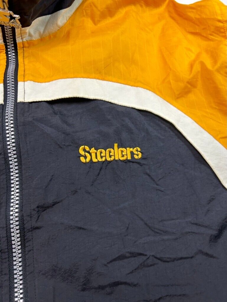 Vintage 90s Pittsburgh Steelers NFL Embroidered Starter Windbreaker Jacket Sz XL