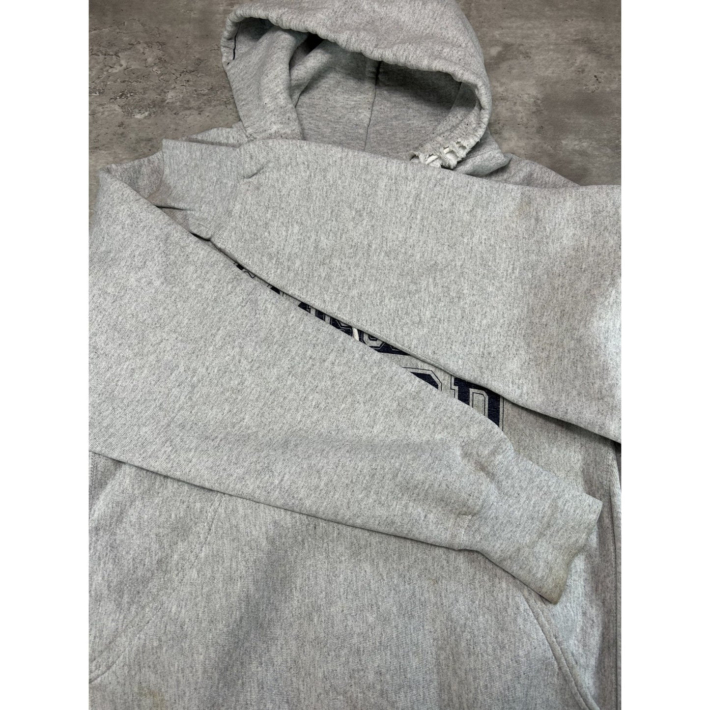 Vintage 90s Coast Guard USCG Spellout Graphic Hooded Sweatshirt Size Large