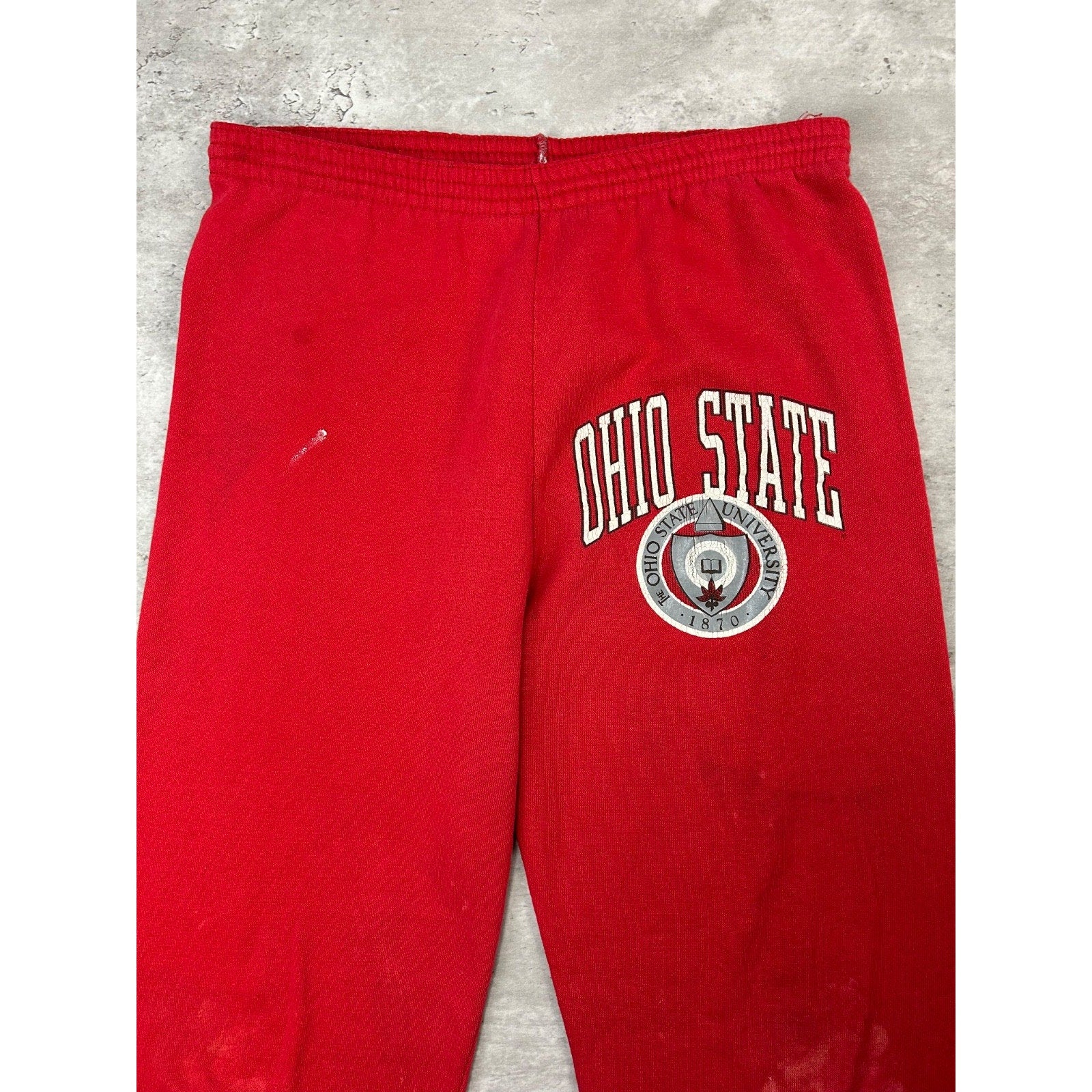 Vintage 90s Ohio State Buckeyes NCAA Collegiate Crest Sweat Pants Size Medium