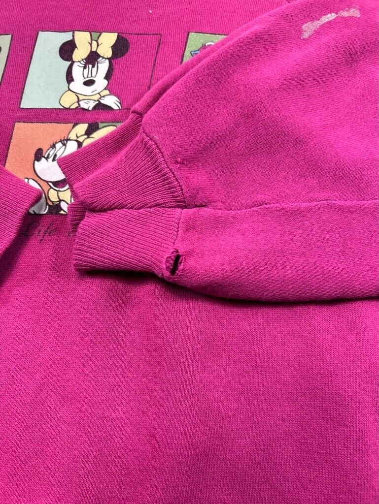 Vintage 80s/90s Disney Day In The Life Of MIckey Mouse Sweatshirt Size XL