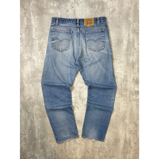 Vintage Levis 505 Orange Tab Light Wash Denim Pants Size 35