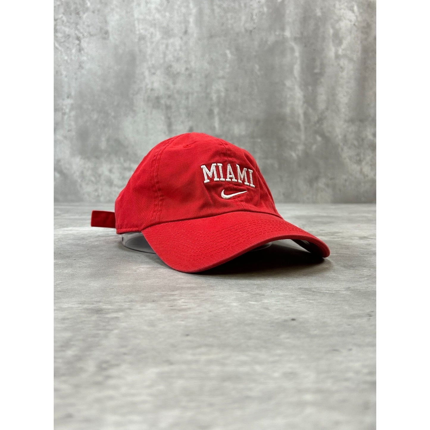 Vintage Miami Ohio NCAA Nike Embroidered Swoosh Spellout Strapback Hat OSFA