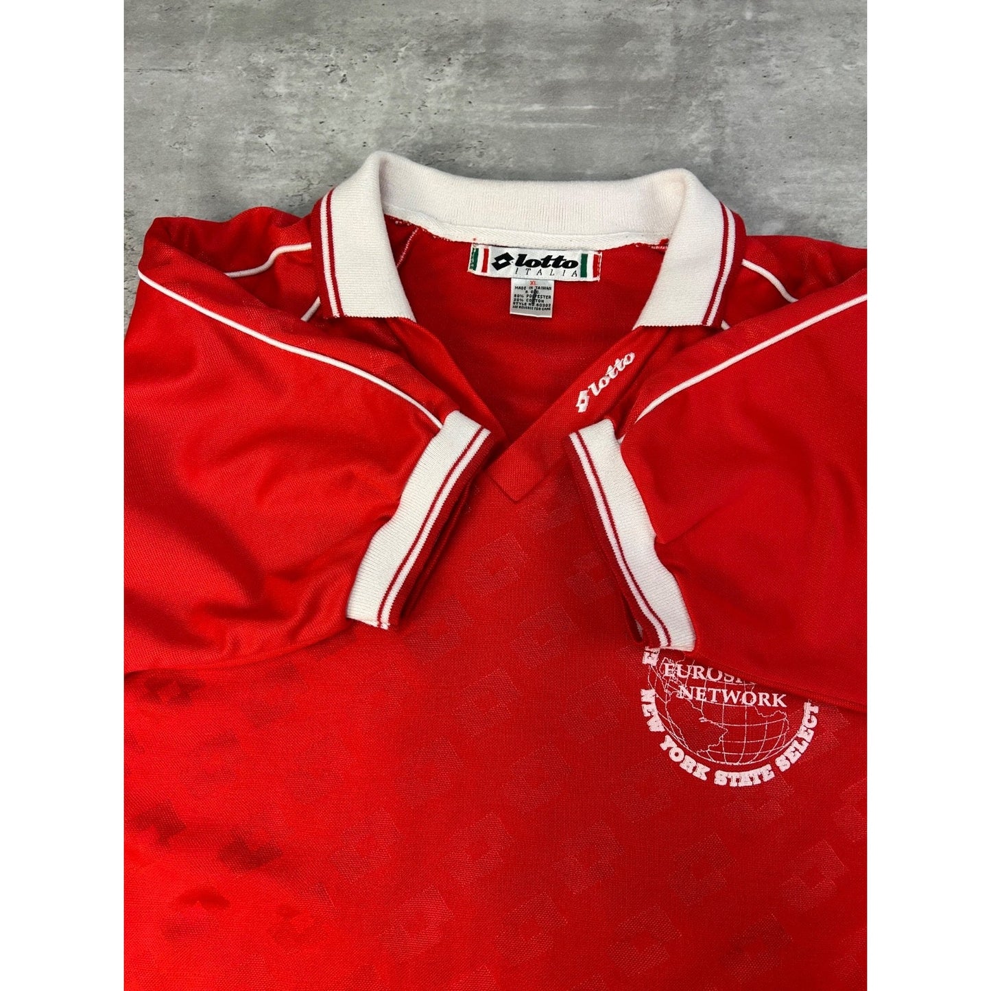 Vintage 80s/90s Lotto European Soccer Tour Collared Jersey Size XL