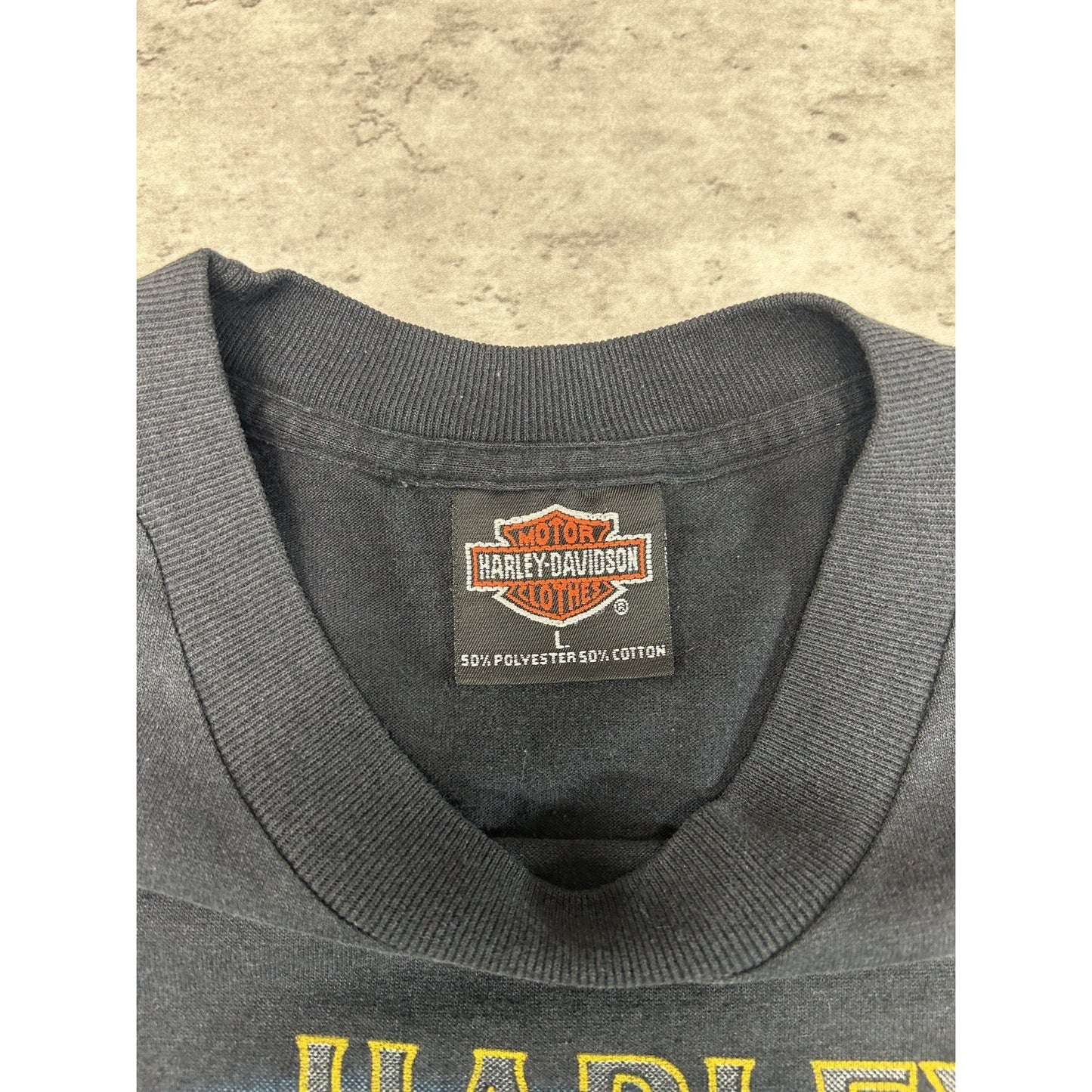 Vintage 1991 Harley Davidson Ride Like The Wind Motorcycle Graphic T-Shirt Large