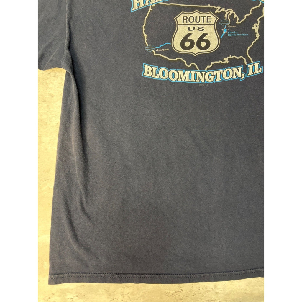 Harley Davidson Classic Logo Turn It Up Lightning Graphic T-Shirt Size 2XL