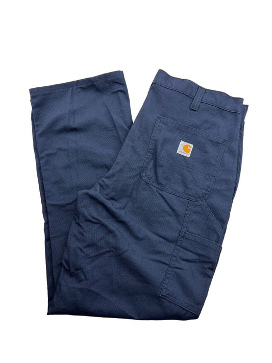 Vintage Carhartt Dungaree Fit Workwear Six Pocket Pants Size 36 Blue