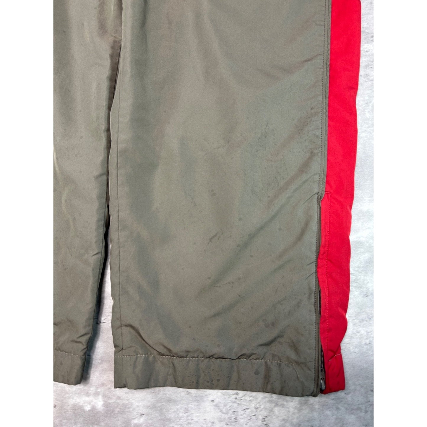 Vintage 2000s Nike Graphic Logo Two Tone Nylon Track Pants Size XL