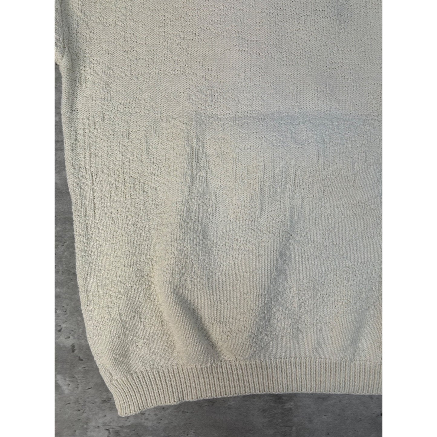 Vintage 90s Duck Hunting Dog Embroidered Graphic Knit Sweater Size Large