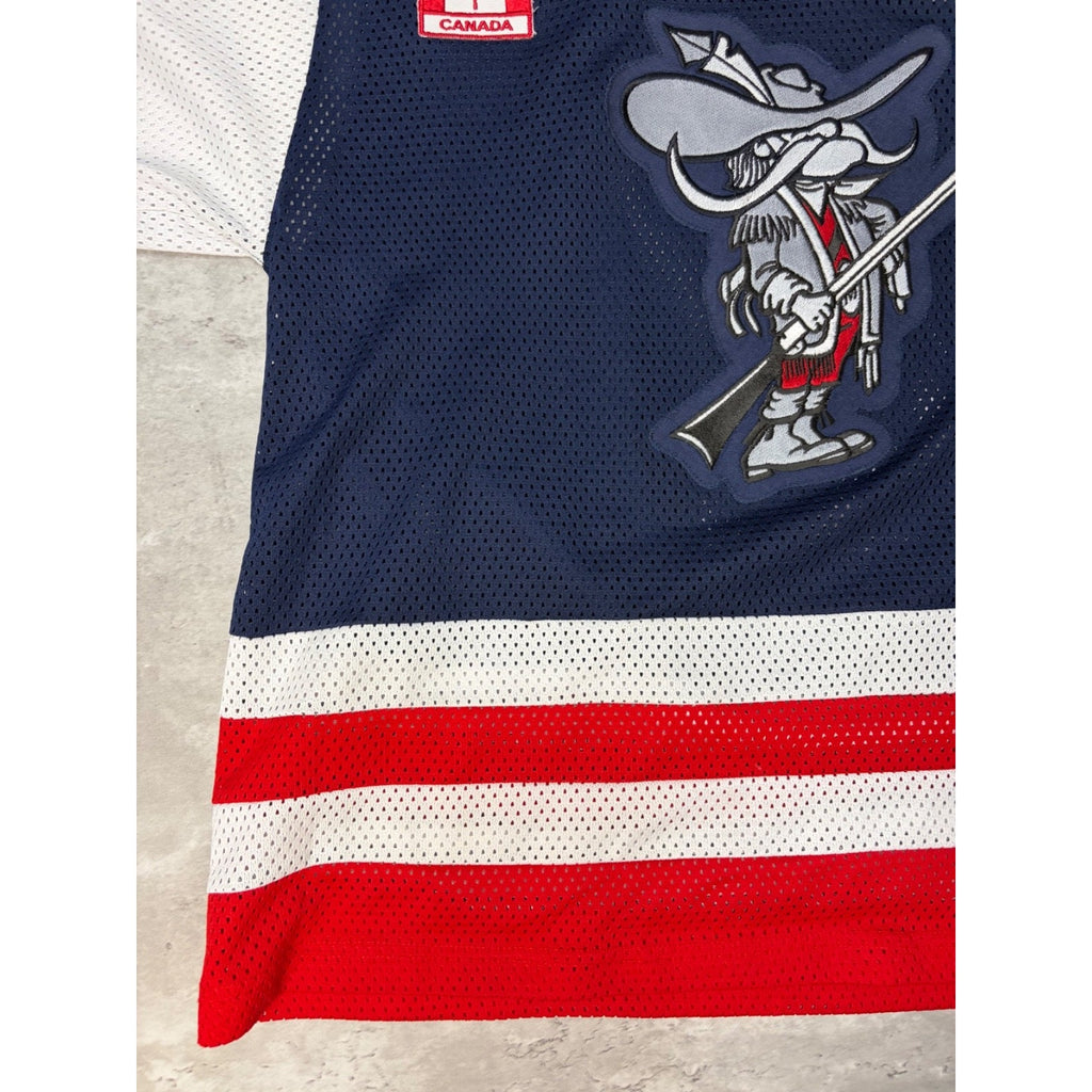 Vintage Mississauga Rebels #4 Stitched Hockey Jersey Size Medium