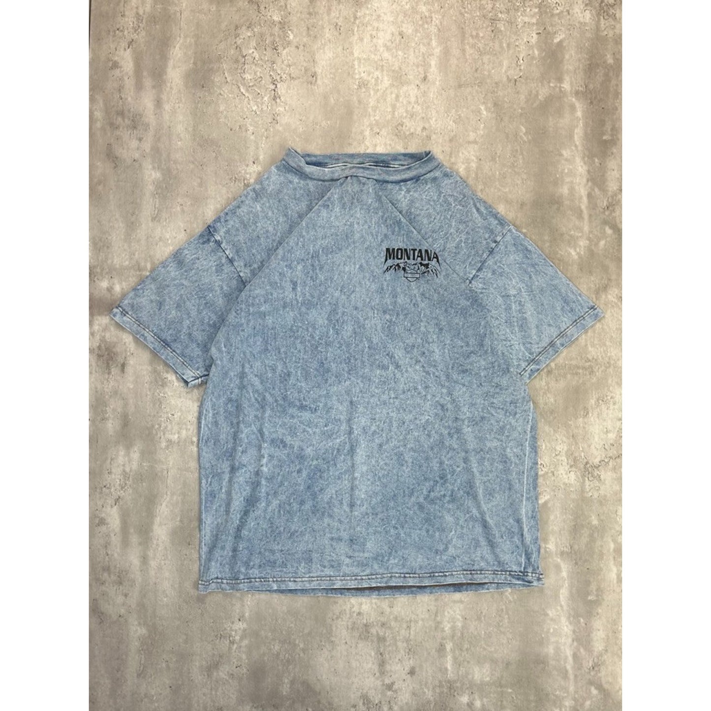 Vintage Harley Davidson Montana Bear Graphic Tye Dye T-Shirt Size XL