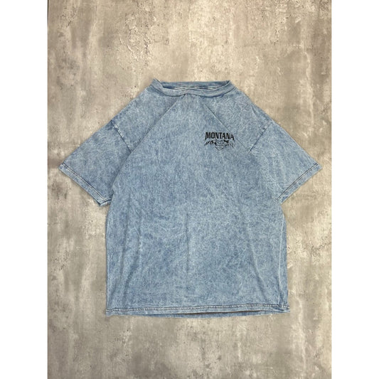 Vintage Harley Davidson Montana Bear Graphic Tye Dye T-Shirt Size XL