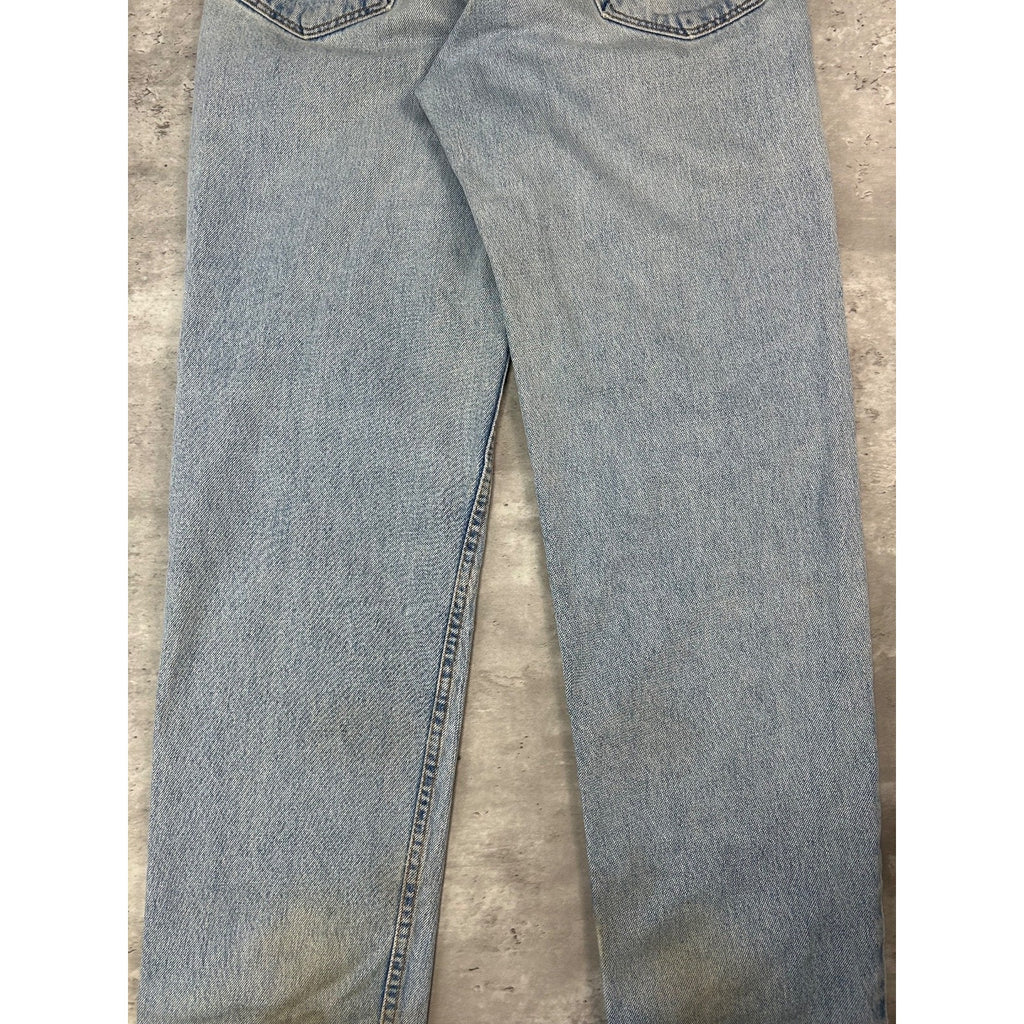 Vintage 90s Levis 550 Red Tab Light Wash Denim Pants Size 32 Blue