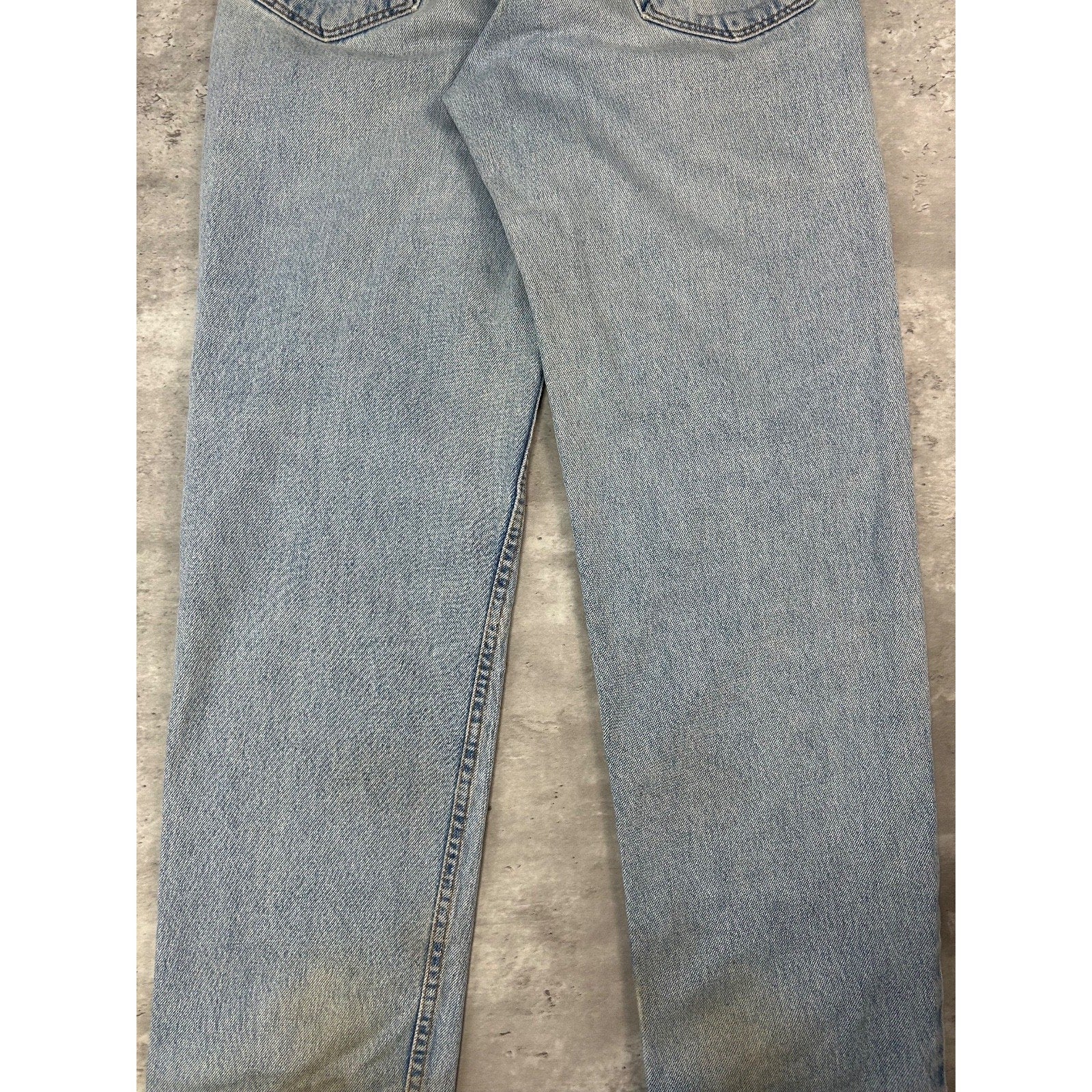 Vintage 90s Levis 550 Red Tab Light Wash Denim Pants Size 32 Blue