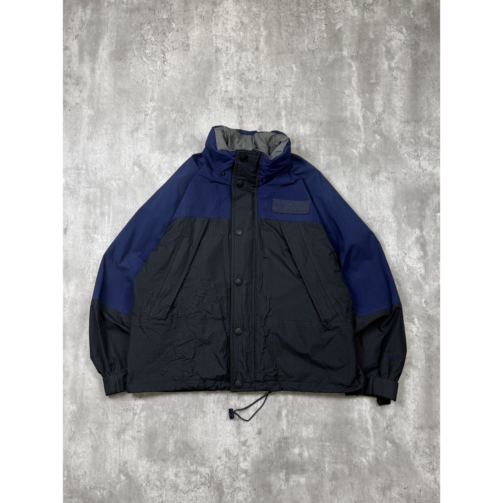 Vintage Eddie Bauer Gore Tex Two Tone Nylon Windbreaker Jacket Size Medium