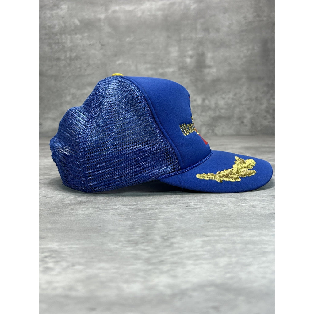 VTG 80s Walt Disney World Embroidered Scrambled Eggs Trucker Snapback Hat OSFA