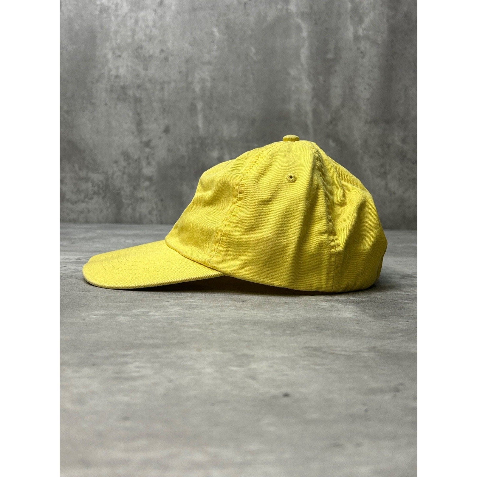 Vintage Polo Ralph Lauren Embroidered Pony Yellow Strapback Hat OSFA