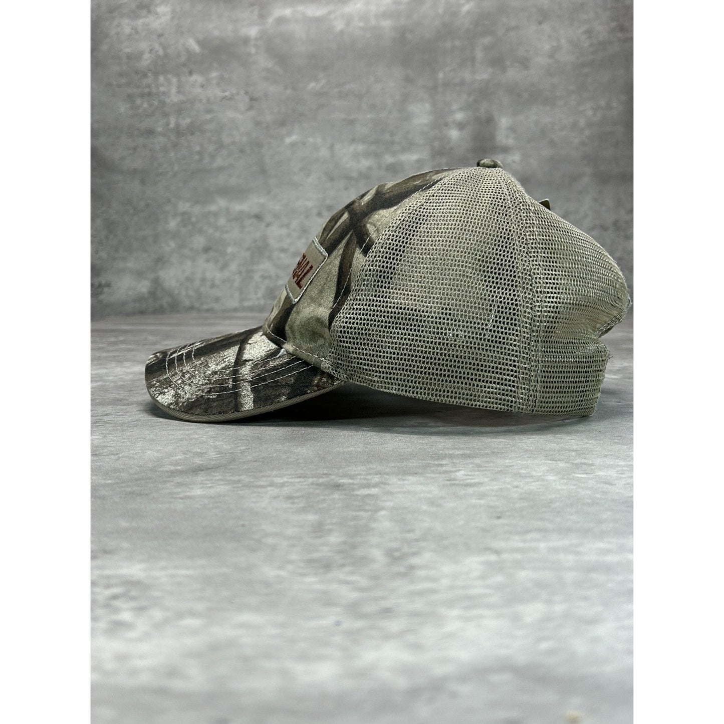 Vintage Fastenal Embroidered Spellout Tree Camo Trucker Snapback Hat OSFA