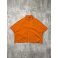 Vintage Polo Ralph Lauren Embroidered Pony Cropped Button Up Shirt Size Large