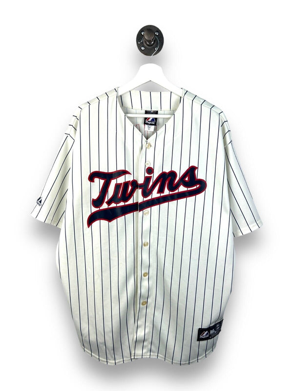 Minnesota Twins Delmon Young #21 Pinstripe Stitched Baseball MLB Jersey Size XL