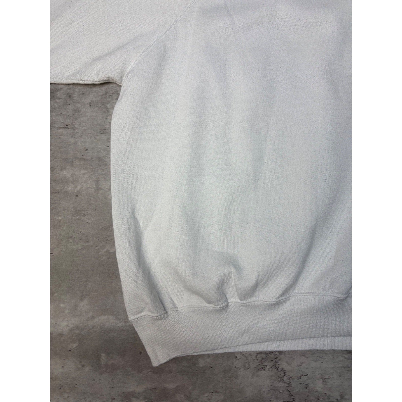 Vintage 90s Hanes Blank White Pullover Crewneck Sweatshirt Size XL