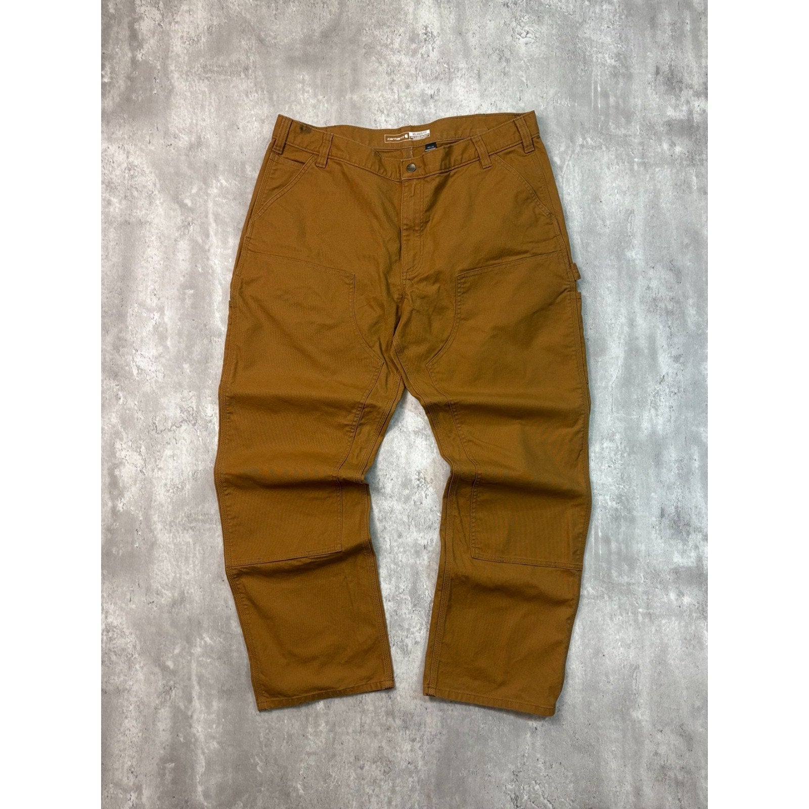 Vintage Carhartt Canvas Workwear Double Knee Relaxed Fit Carpenter Pants Size 40