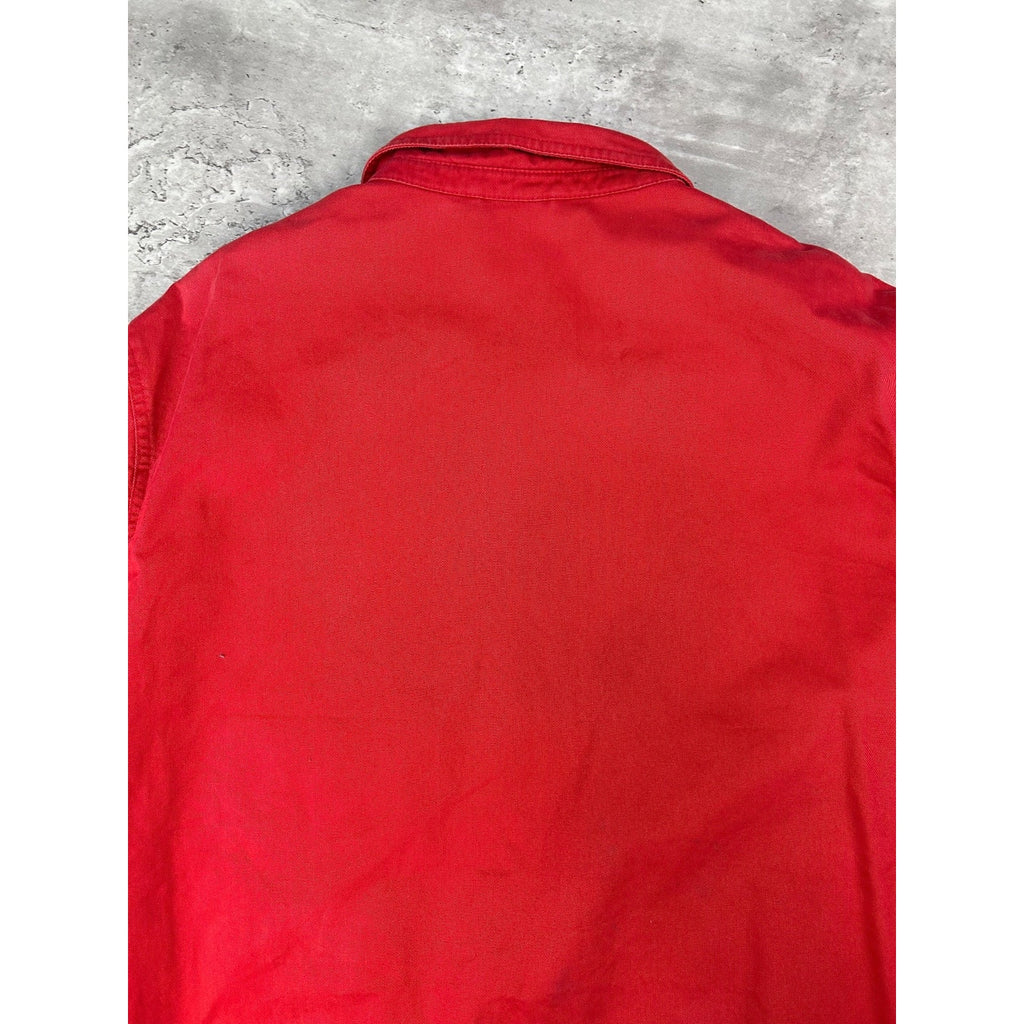 Vintage Polo Ralph Lauren Embroidered Pony Harrington Jacket Size XL Red