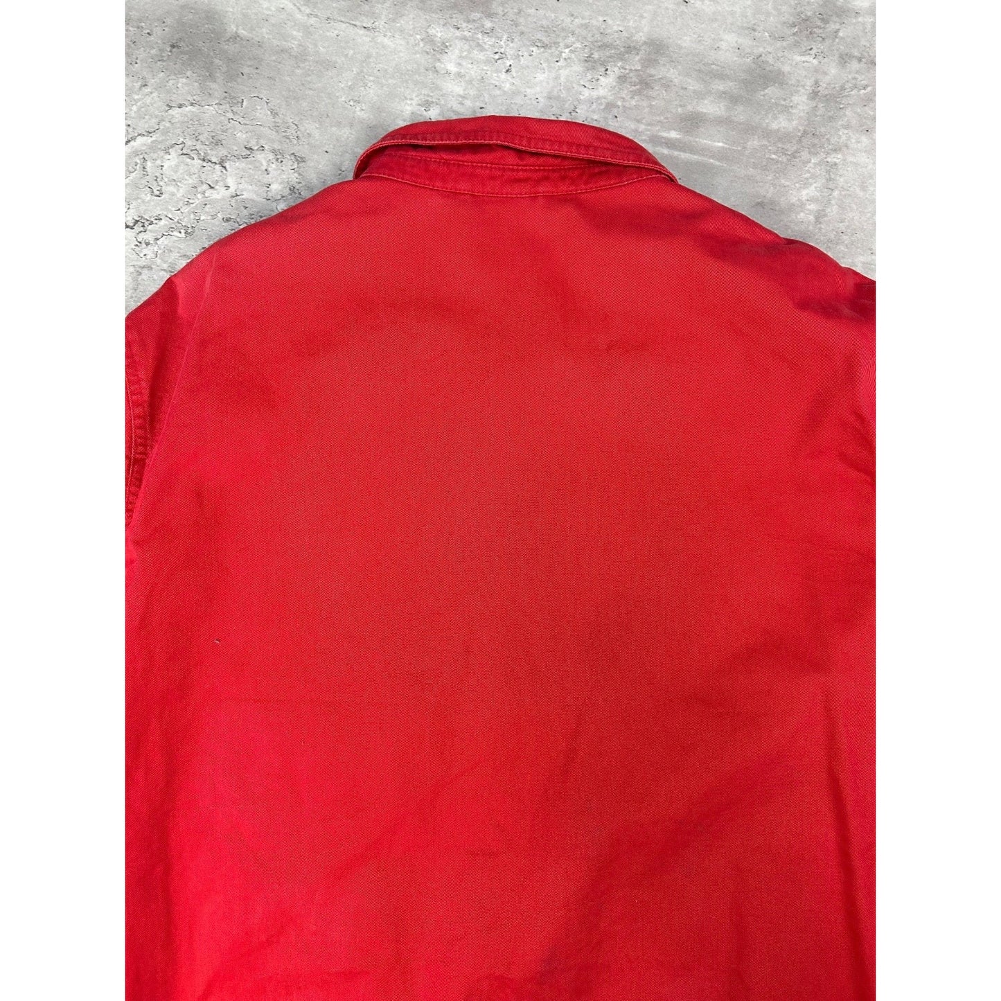 Vintage Polo Ralph Lauren Embroidered Pony Harrington Jacket Size XL Red