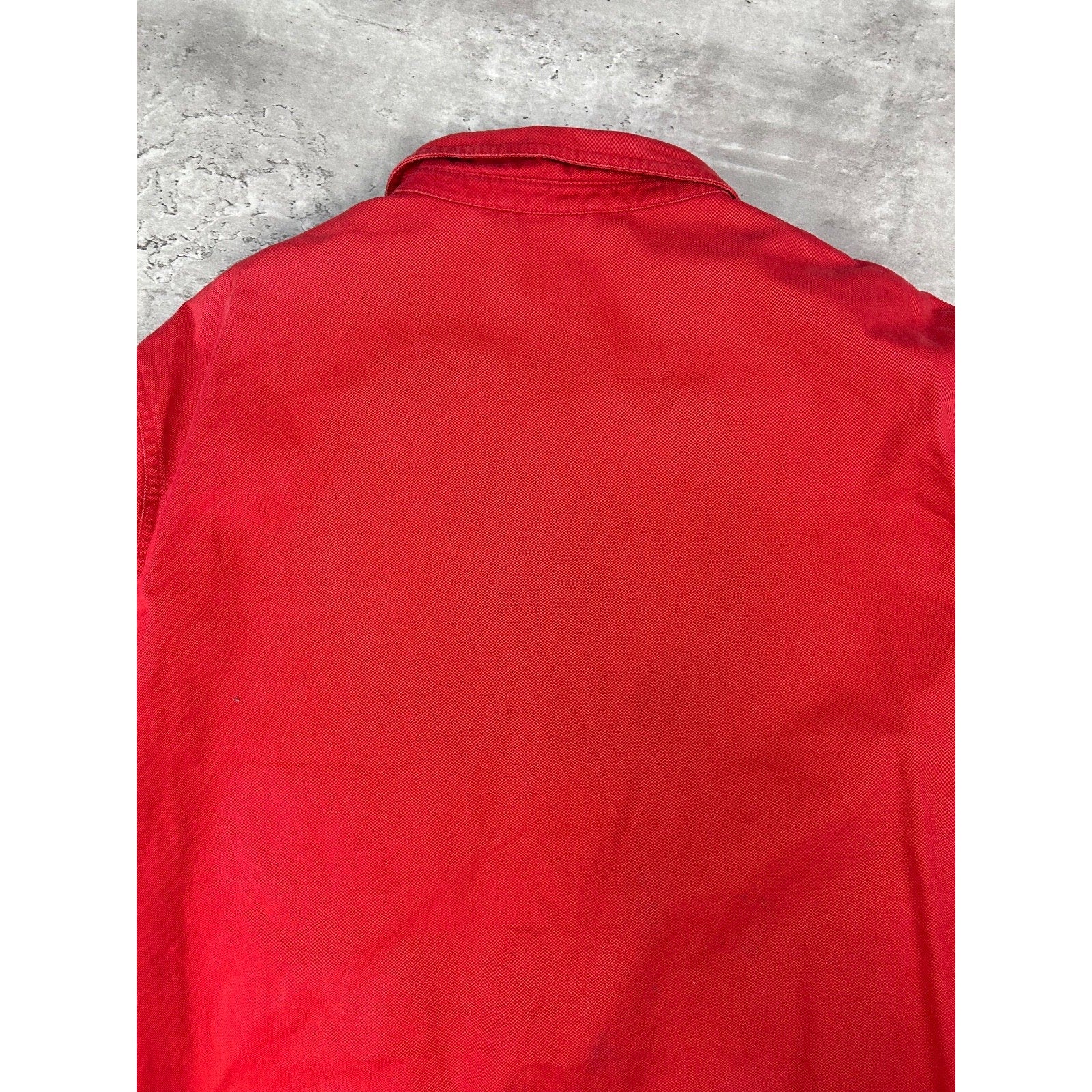 Vintage Polo Ralph Lauren Embroidered Pony Harrington Jacket Size XL Red