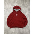 Vintage Y2K Billabong Middle Logo Pullover Hooded Red Sweatshirt Size Large
