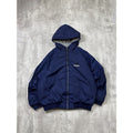 Vintage Adidas Reversible Full Zip Hooded Bomber Jacket Size XL