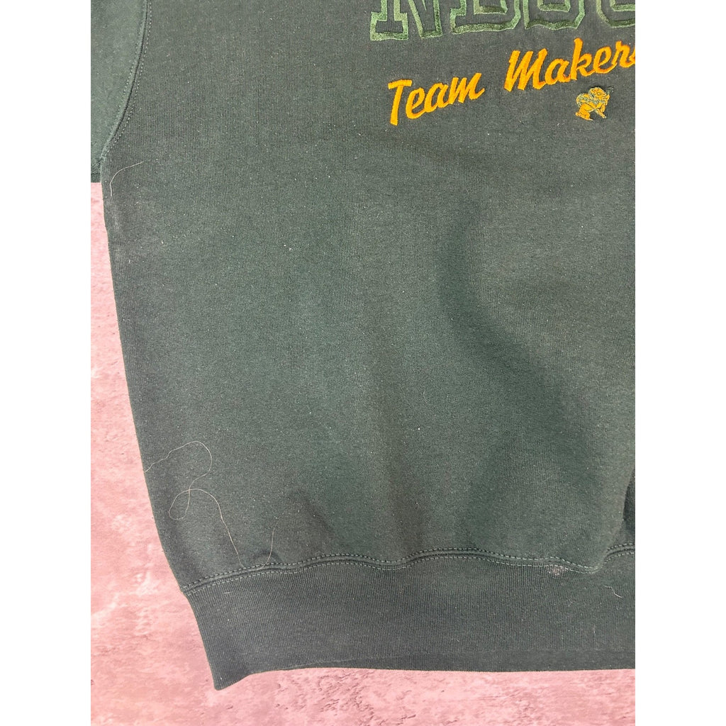 Vintage 90s NDSU Bisons NCAA Embroidered Spellout Collegiate Sweatshirt Size XL