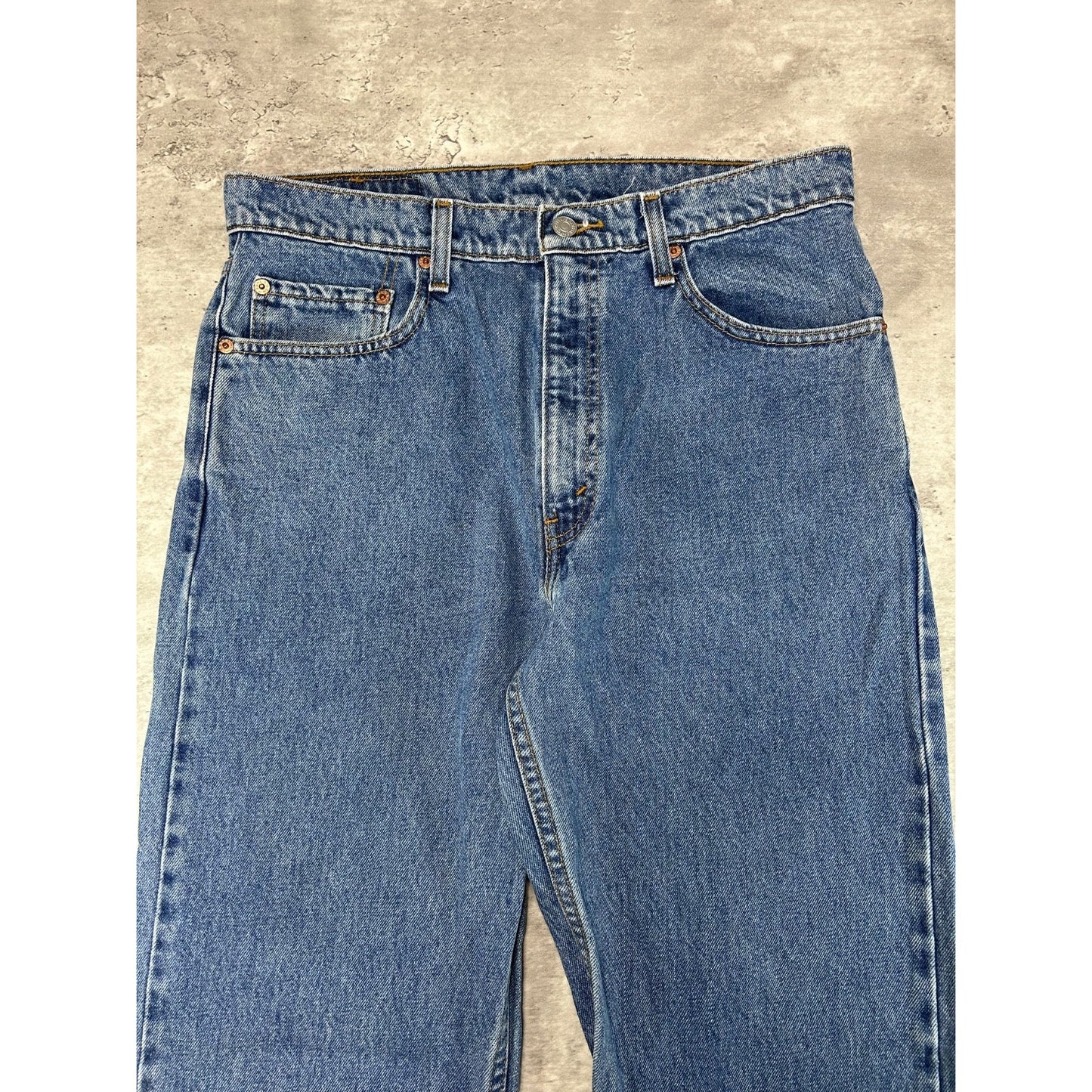 Vintage 90s Levis Red Tab Medium Wash Denim Pants Size 34 Blue