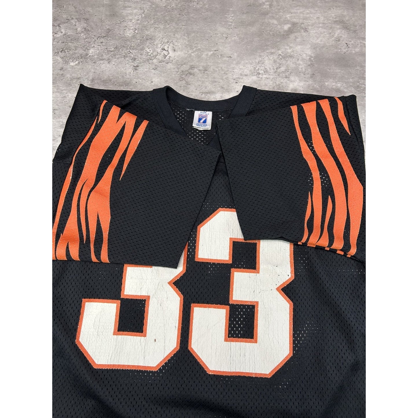 Vintage 90s David Fulcher #33 Cincinnati Bengals NFL Logo 7 Jersey Size XL