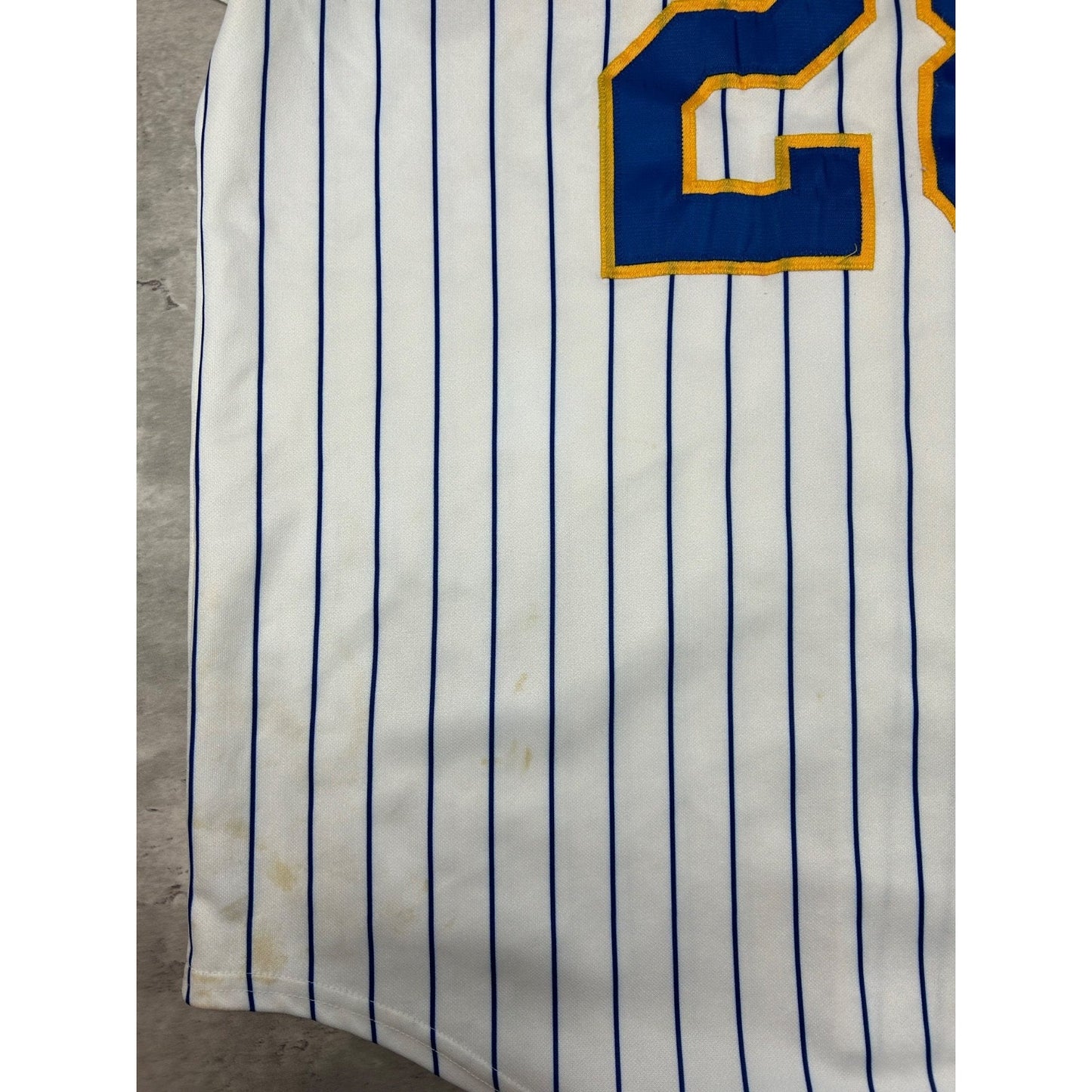 Vintage Prince Fielder #28 Milwaukee Brewers MLB Pinstripe Jersey Size XL