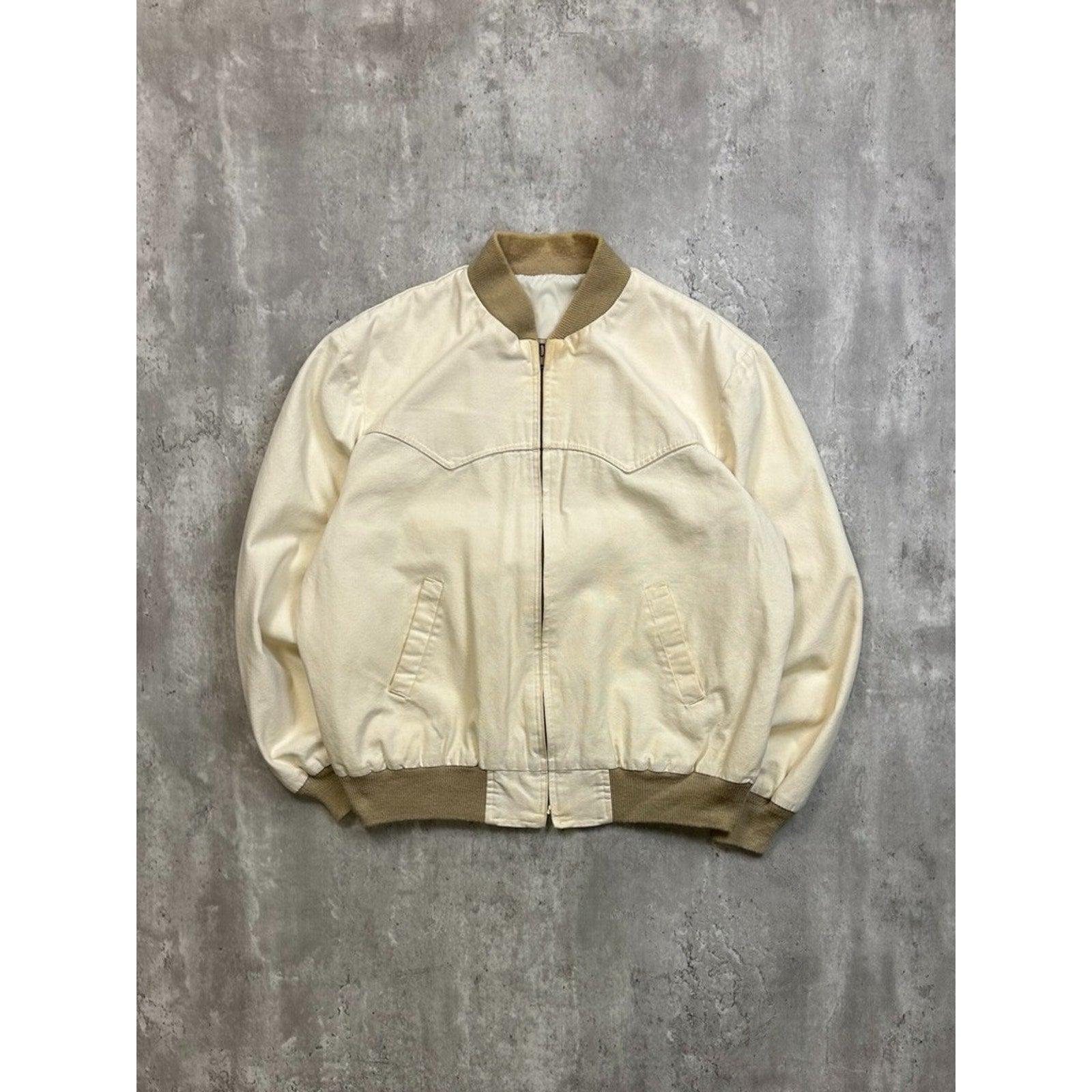 Vintage 90s Walls Canvas Workwear Santa Fe Style Bomber Jacket Size XL