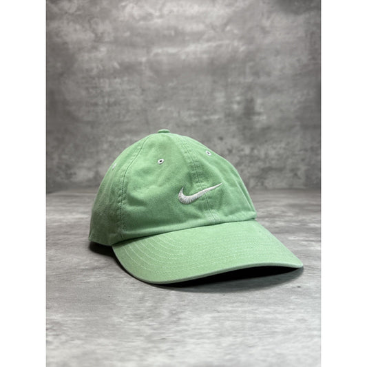 Vintage 2000s Nike Embroidered Swoosh Strapback Hat OSFA Green
