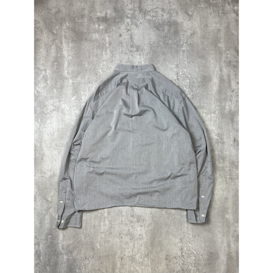Vintage Polo Ralph Lauren Reworked Cropped Long Sleeve Button Up Shirt Sz 2XL