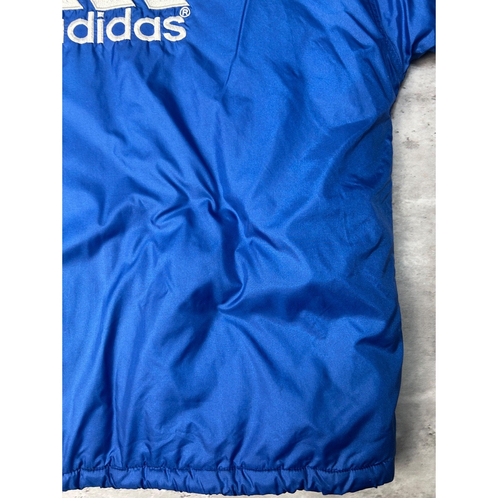 Vintage 90s Adidas Embroidered Logo Insulated Full Zip Jacket Size XL