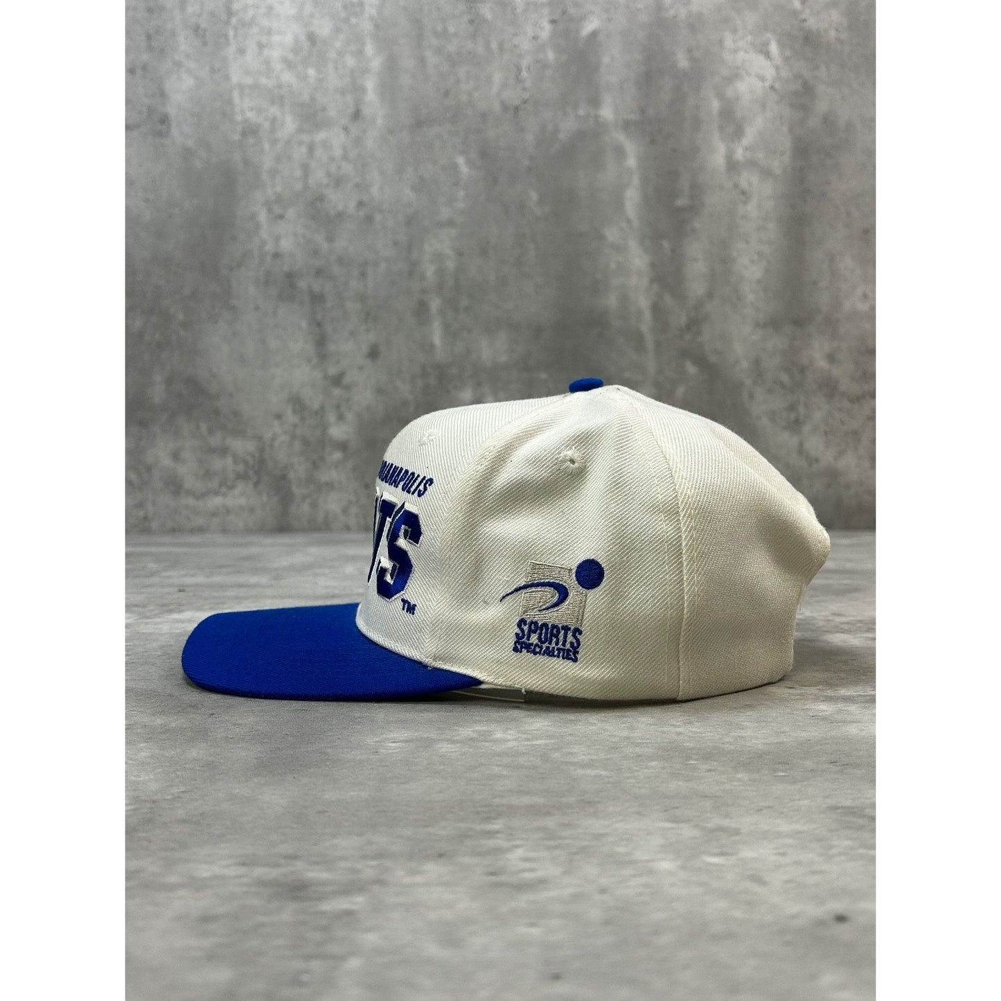 Vintage 90s Indianapolis Colts NFL Sports Specialties Shadow Snapback Hat OSFA