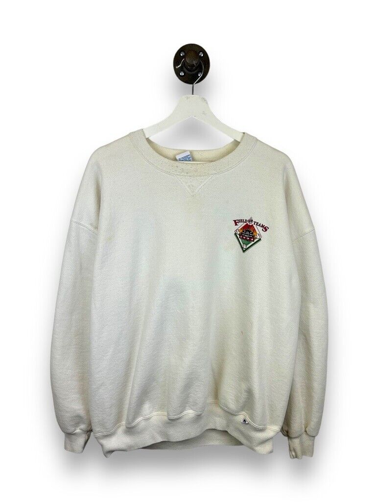 Vintage 1994 Field Of Teams Baseball Graphic Crewneck Sweatshirt Size 2XL 90s