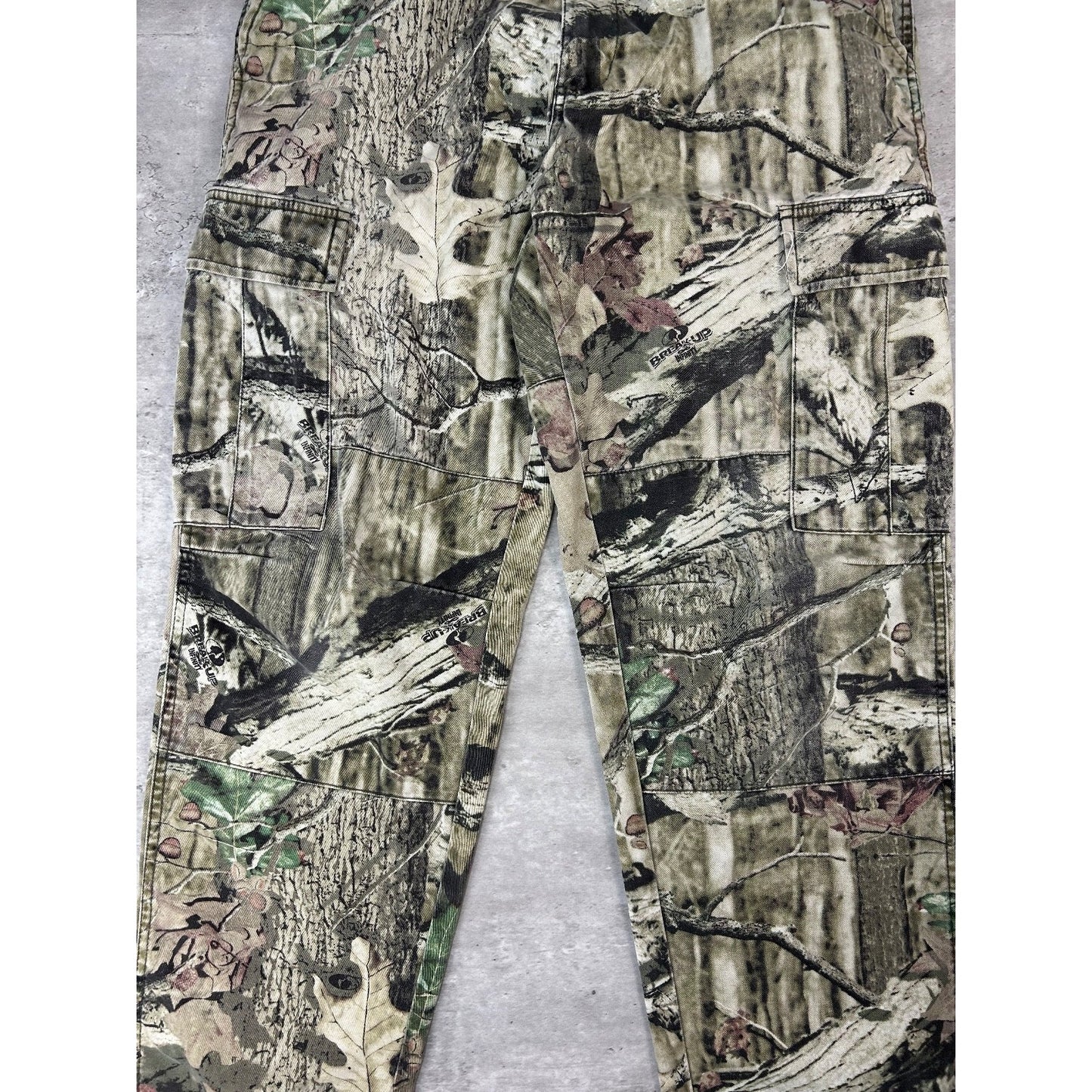 Vintage Mossy Oak Breakup Teee Camo Hunting Cargo Pants Size Medium