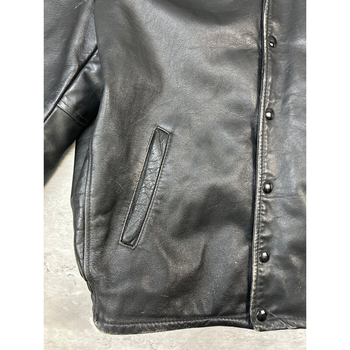 Vintage 1988 University Of Guelph Collegiate Leather Bomber Jacket Size Large