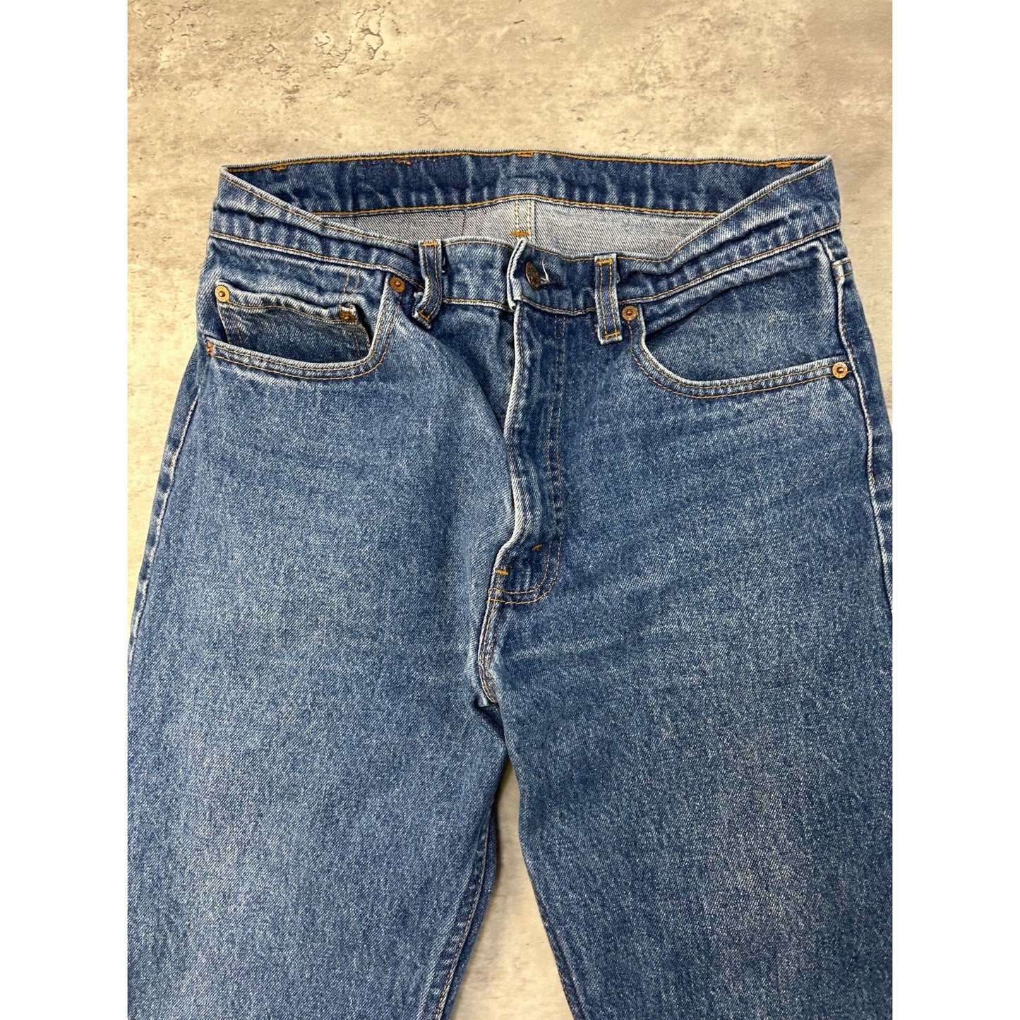 Vintage 80s Levis XX 505-0217 Dark Wash Denim Pants Size 32