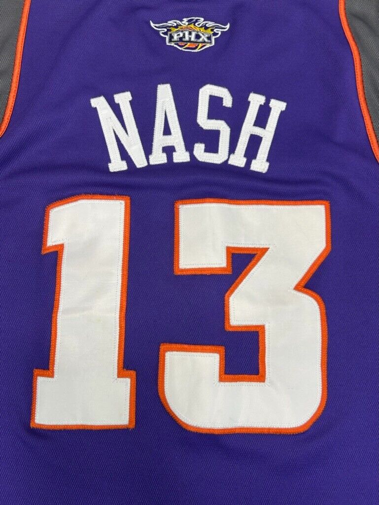 Vintage Steve Nash #13 Phoenix Suns NBA Reebok Wide Shoulder Jersey Size 46 XL