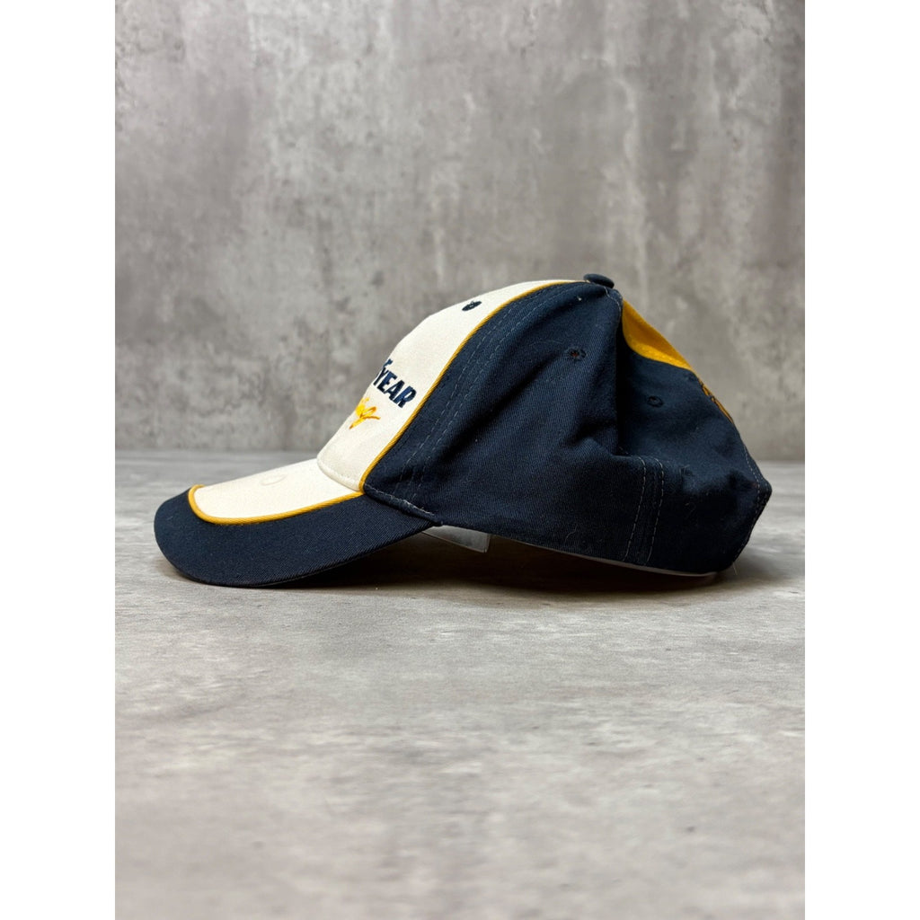 Vintage Goodyear Racing Embroidered Spellout Logo Nascar Strapback Hat OSFA