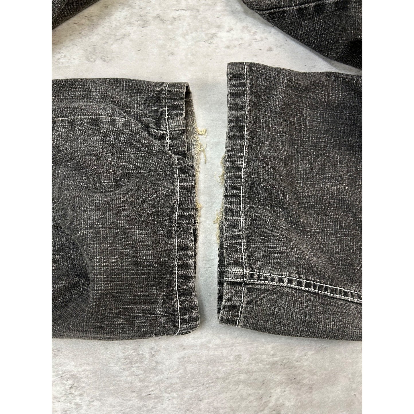 Vintage Y2K Southpole Faded Baggy Fit Black Denim Pants Size 42