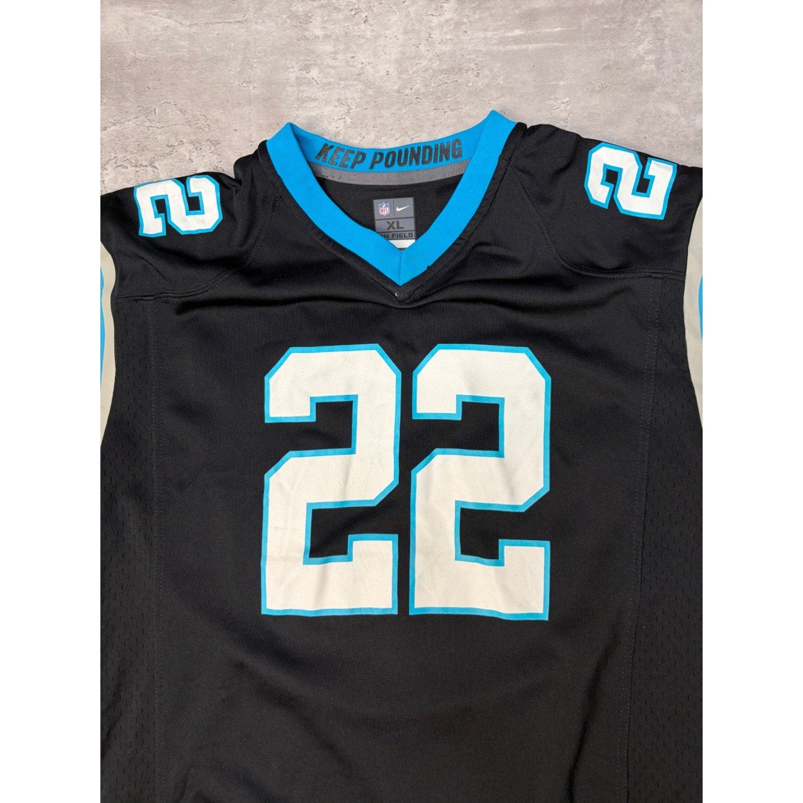 Christian McCaffrey #22 Carolina Panthers NFL Football Jersey Size XL YOUTH