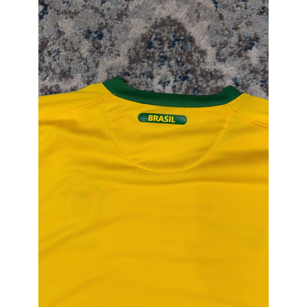 Nike Brazil National Team Embroidered Soccer Jersey Size Large